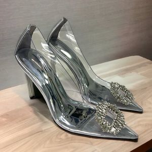 Good American Women’s Glass Cinder-f*cking-rella Pump Size 9